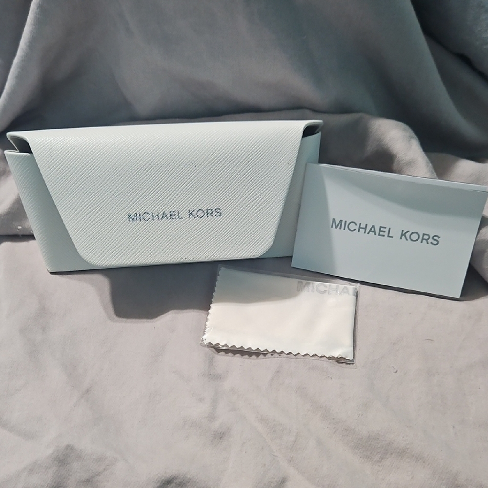 Michael Kors Hard-Shell White Sunglasses Case